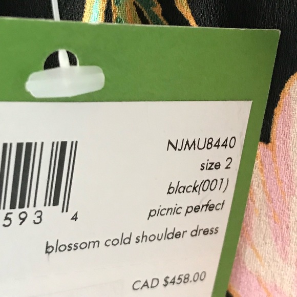 NWT kate spade blossom cold-shoulder mini dress - Picture 4 of 7